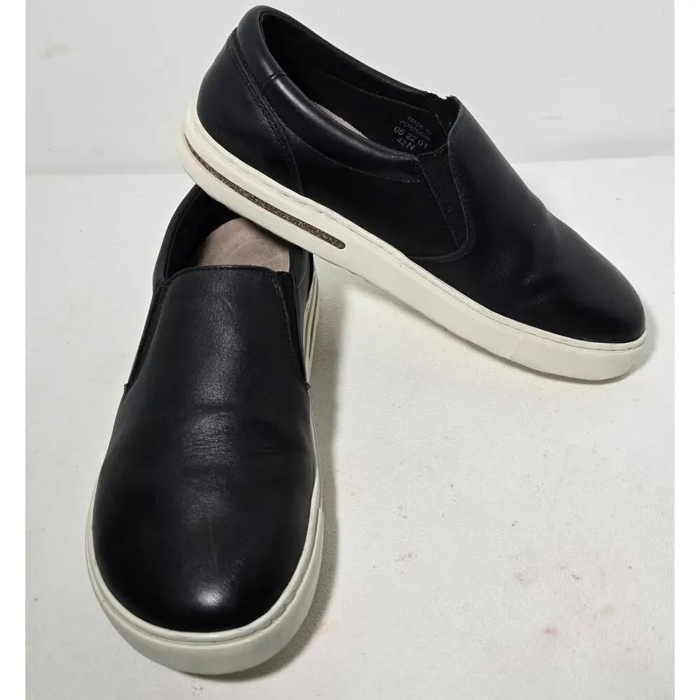 Birkenstock Oswego Slip-On Shoes Mens 42 N/US 9 Black Leather Casual Comfort